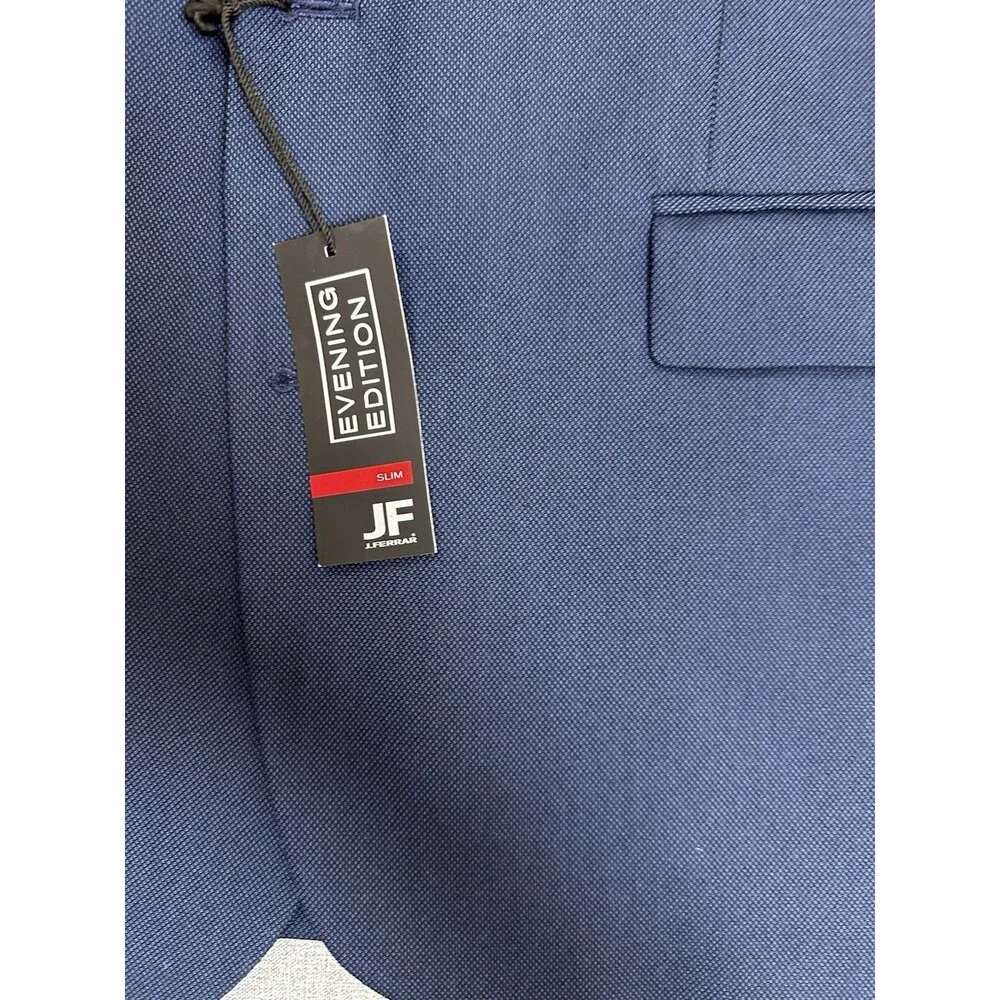 J.Ferrar Evening Edition Mens Stretch Fabric Slim Fit Tuxedo Jacket Size 42R